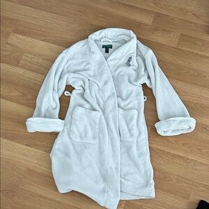 Ralph Lauren White Women's Robe with Monogram